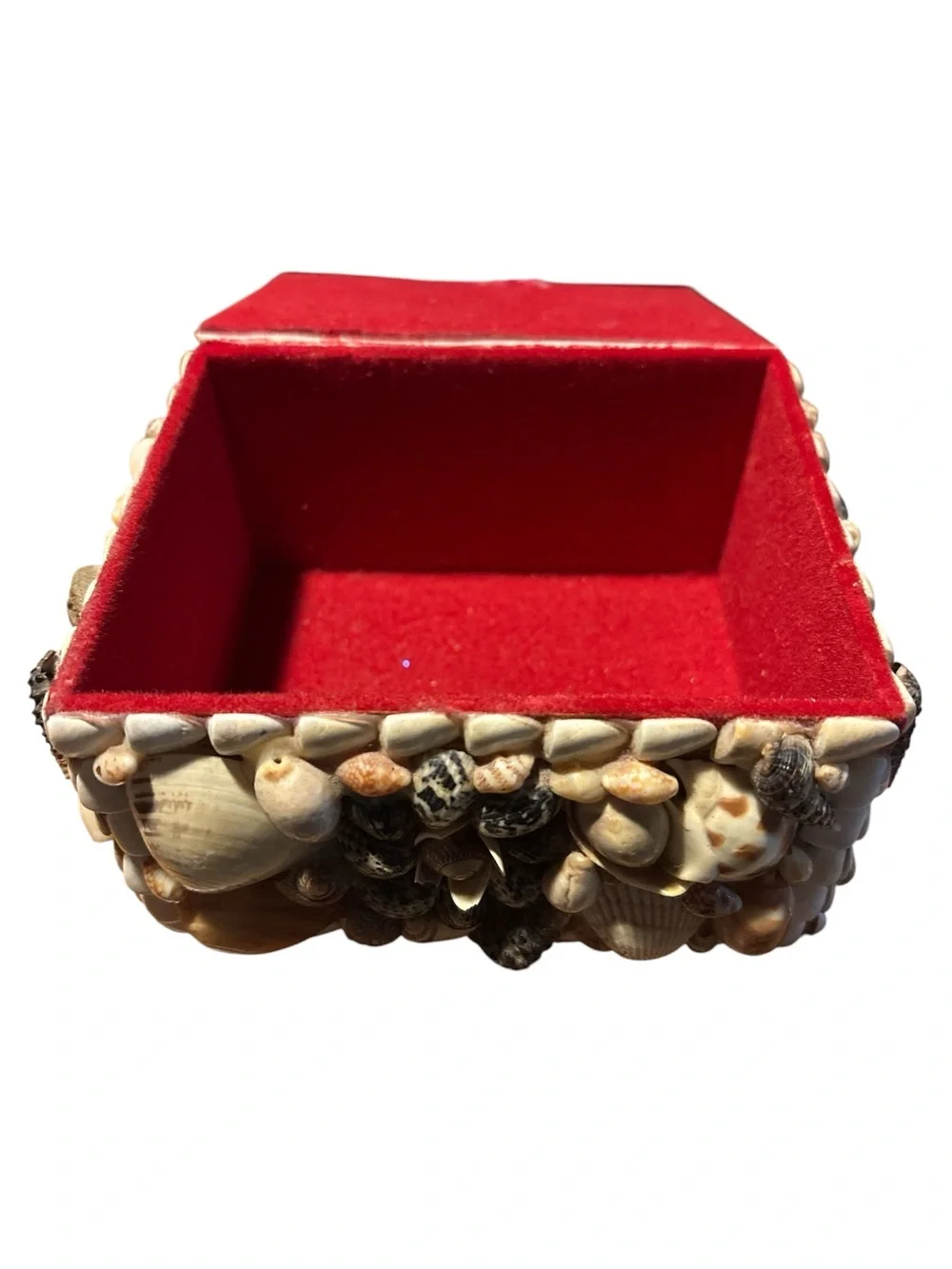 Seashell Kitsch Trinket Box – Natural Shell Mosaic 🐚 - Picture 2 of 5